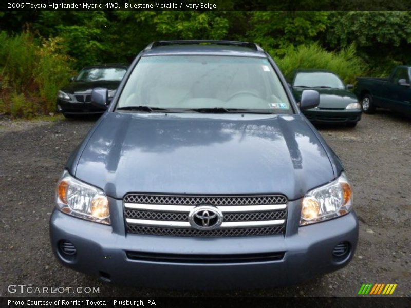 Bluestone Metallic / Ivory Beige 2006 Toyota Highlander Hybrid 4WD
