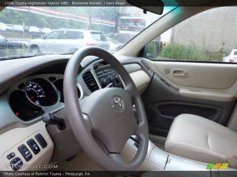 Bluestone Metallic / Ivory Beige 2006 Toyota Highlander Hybrid 4WD