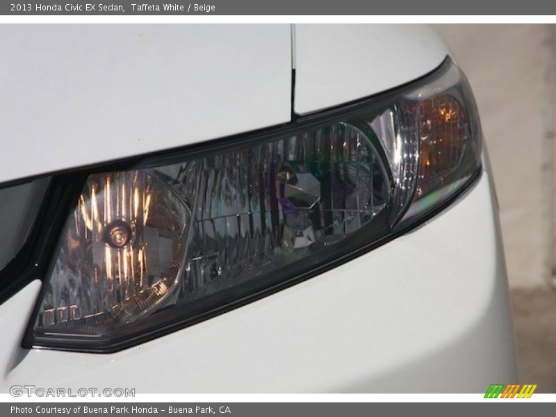 Taffeta White / Beige 2013 Honda Civic EX Sedan