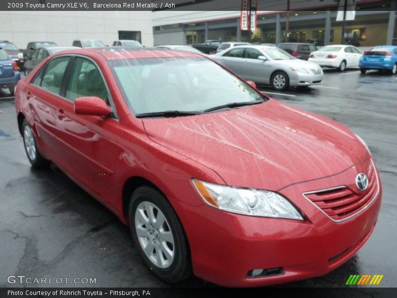 Barcelona Red Metallic / Ash 2009 Toyota Camry XLE V6