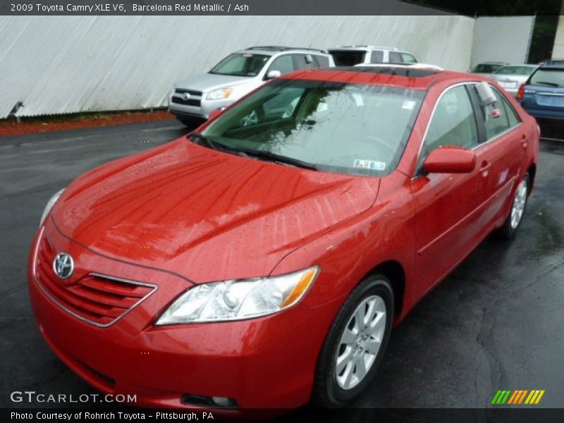 Barcelona Red Metallic / Ash 2009 Toyota Camry XLE V6