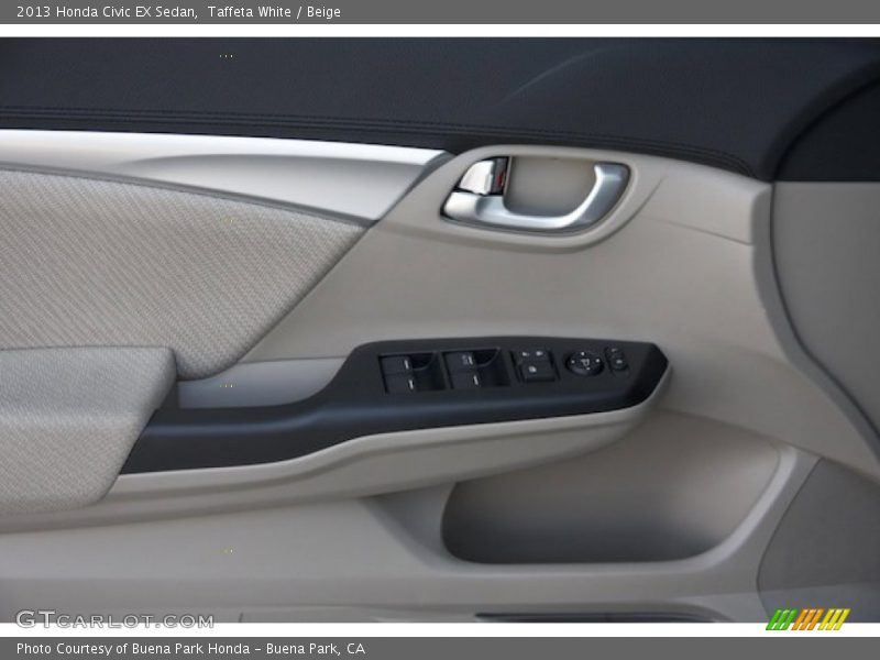 Taffeta White / Beige 2013 Honda Civic EX Sedan