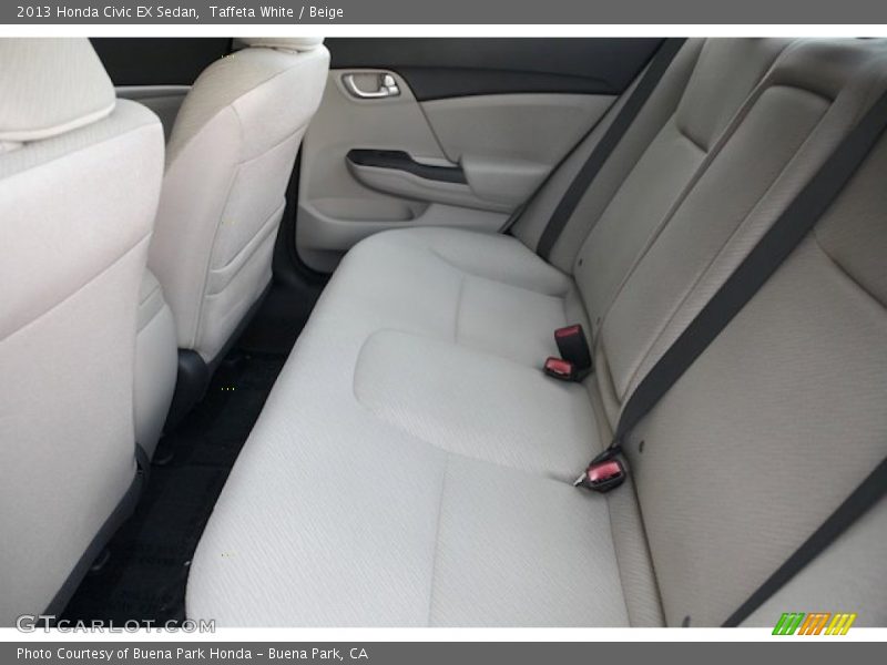 Taffeta White / Beige 2013 Honda Civic EX Sedan