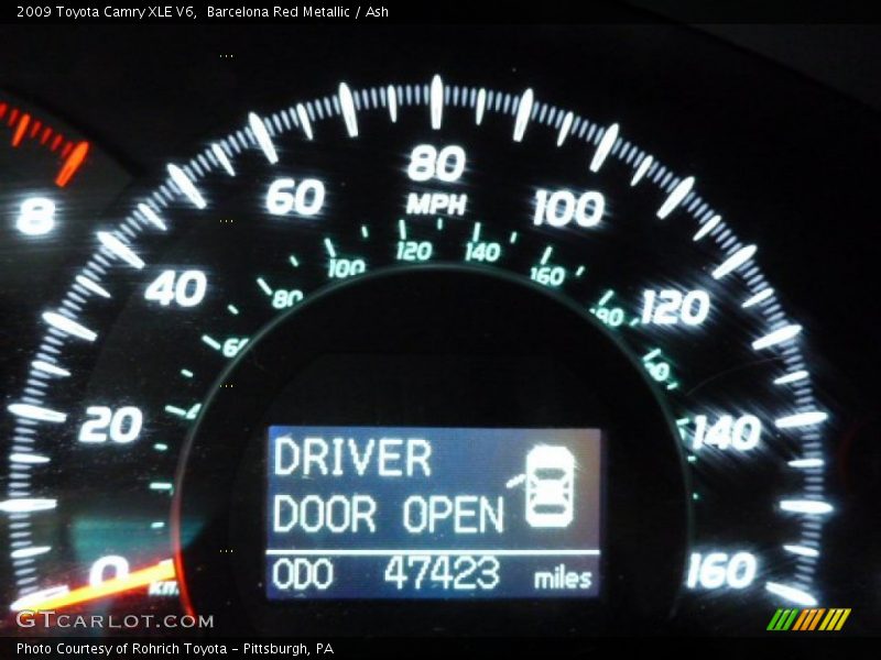 Barcelona Red Metallic / Ash 2009 Toyota Camry XLE V6