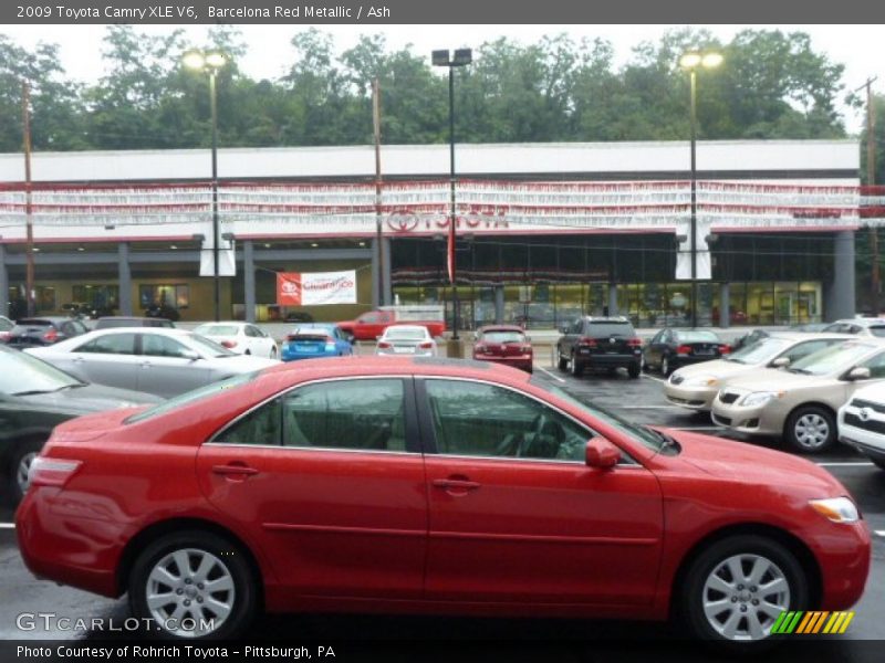Barcelona Red Metallic / Ash 2009 Toyota Camry XLE V6