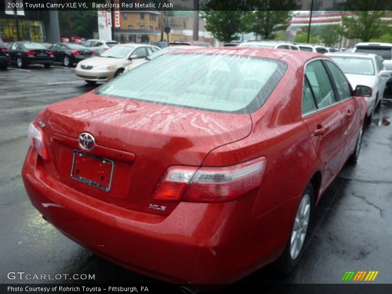 Barcelona Red Metallic / Ash 2009 Toyota Camry XLE V6
