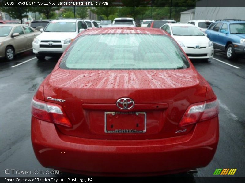 Barcelona Red Metallic / Ash 2009 Toyota Camry XLE V6