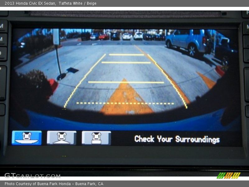 Taffeta White / Beige 2013 Honda Civic EX Sedan