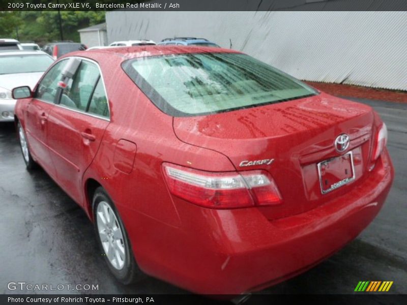 Barcelona Red Metallic / Ash 2009 Toyota Camry XLE V6