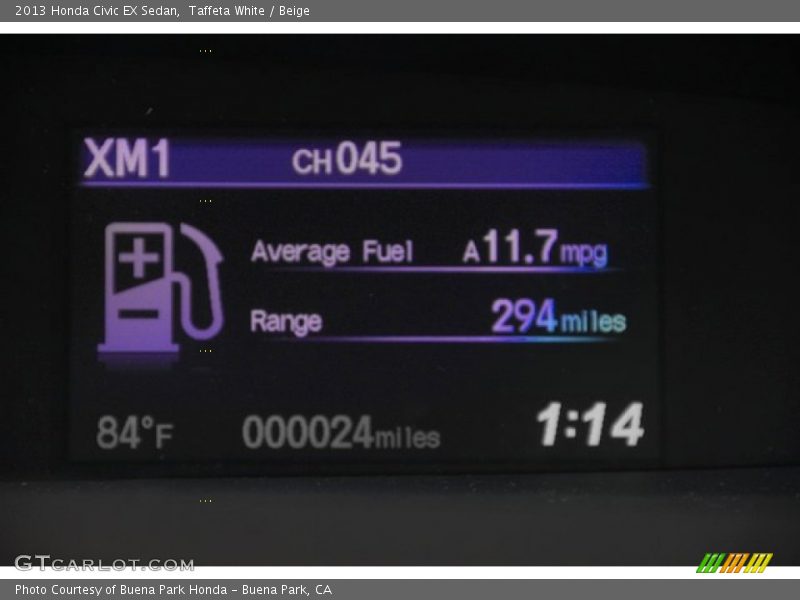Taffeta White / Beige 2013 Honda Civic EX Sedan