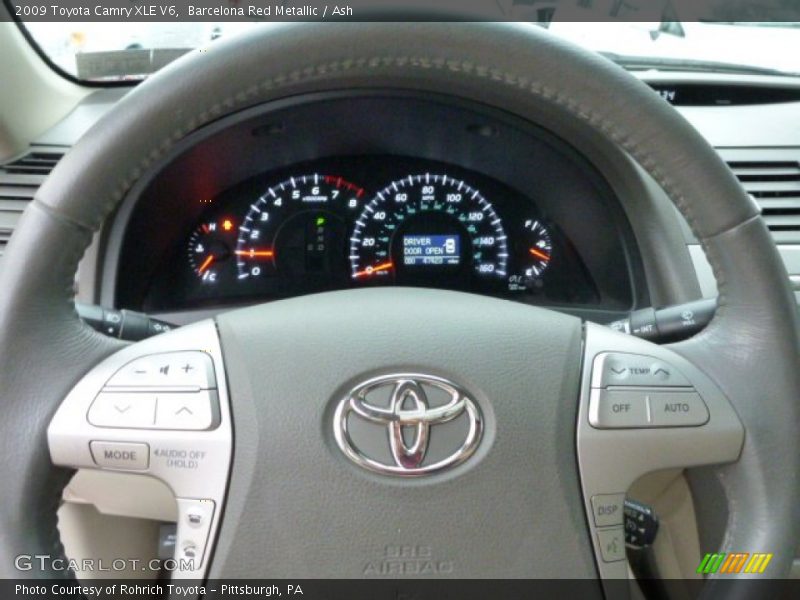 Barcelona Red Metallic / Ash 2009 Toyota Camry XLE V6