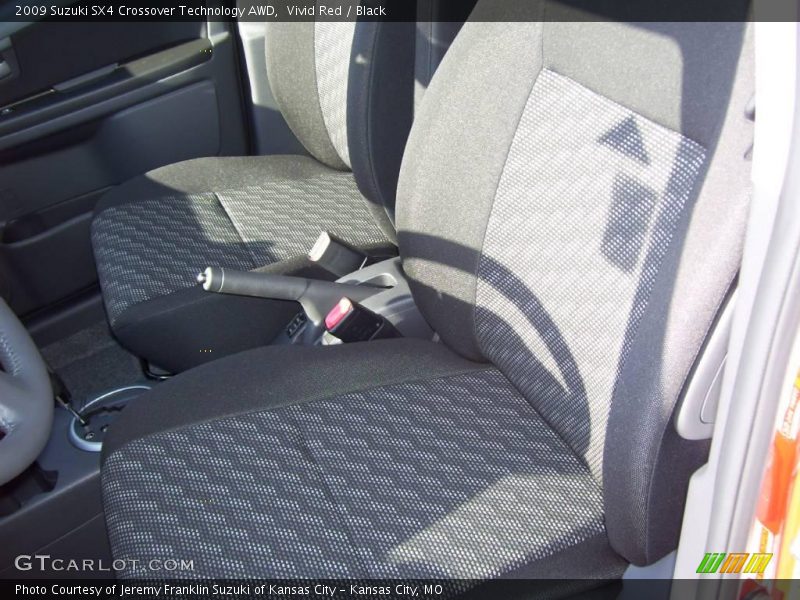 Vivid Red / Black 2009 Suzuki SX4 Crossover Technology AWD