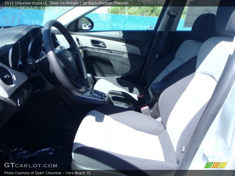 Silver Ice Metallic / Jet Black/Medium Titanium 2013 Chevrolet Cruze LS
