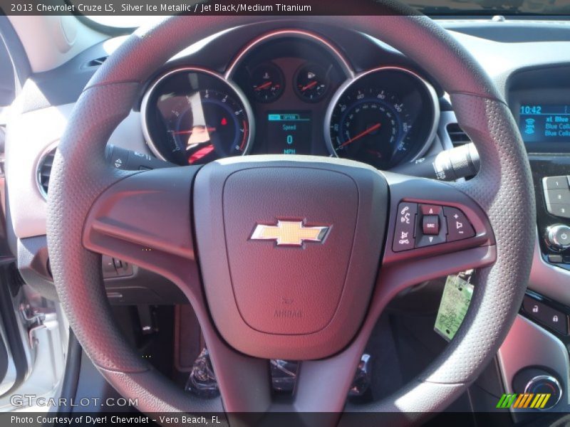 Silver Ice Metallic / Jet Black/Medium Titanium 2013 Chevrolet Cruze LS