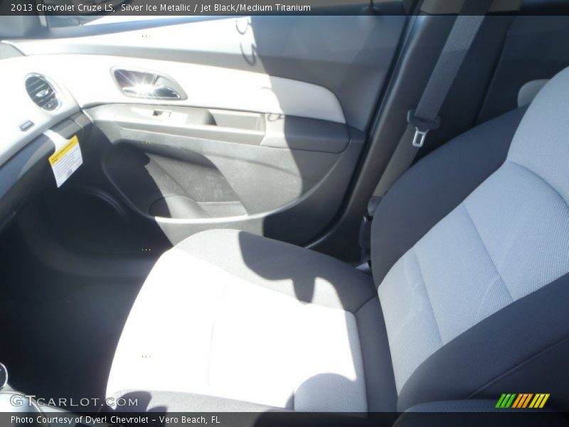 Silver Ice Metallic / Jet Black/Medium Titanium 2013 Chevrolet Cruze LS