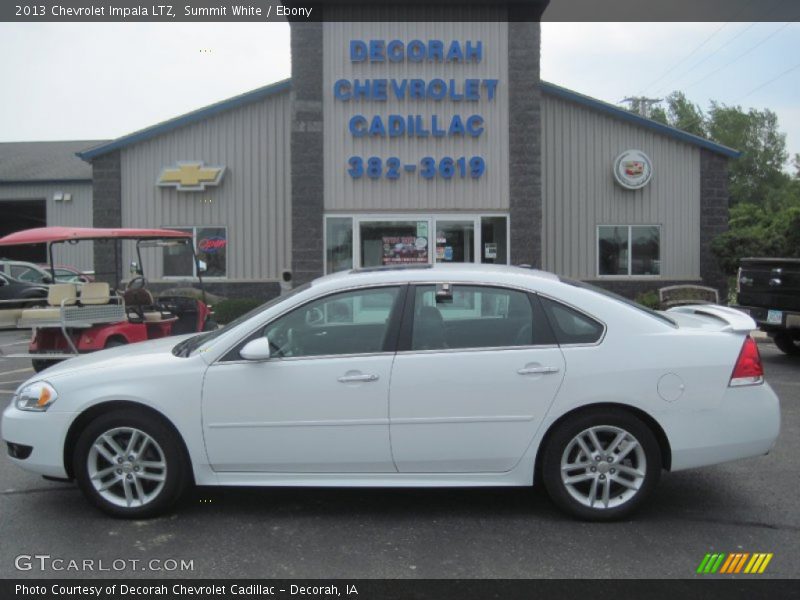 Summit White / Ebony 2013 Chevrolet Impala LTZ