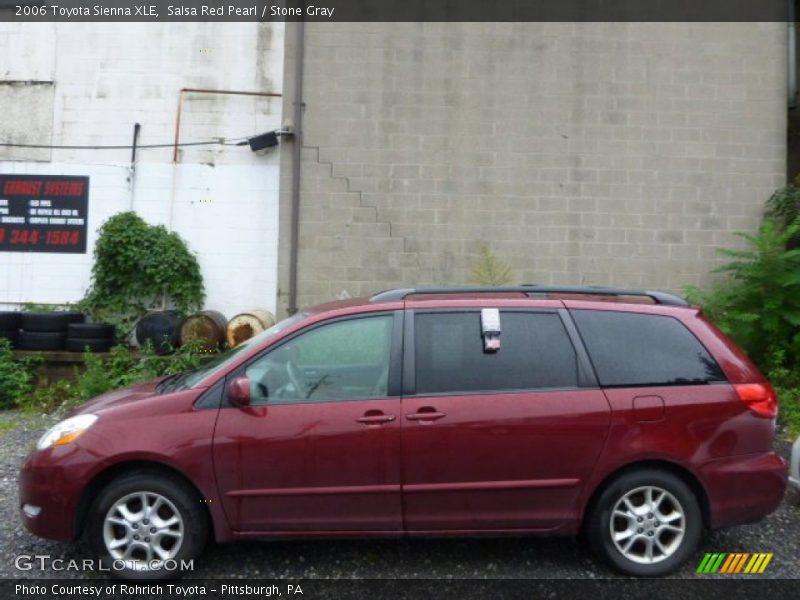 Salsa Red Pearl / Stone Gray 2006 Toyota Sienna XLE