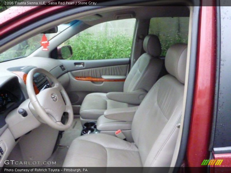 Salsa Red Pearl / Stone Gray 2006 Toyota Sienna XLE