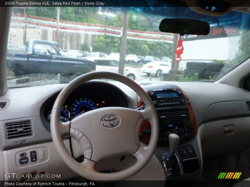 Salsa Red Pearl / Stone Gray 2006 Toyota Sienna XLE