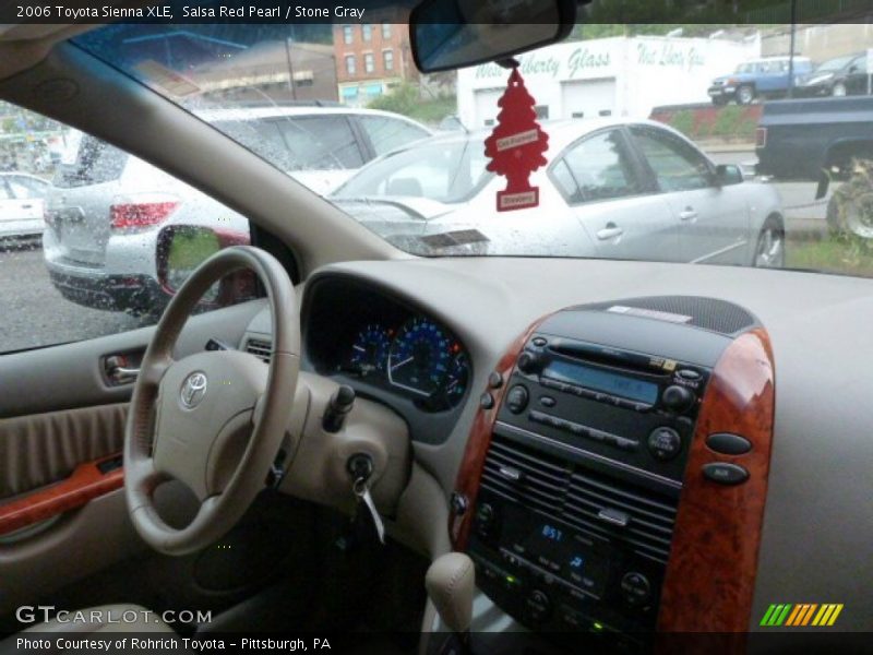 Salsa Red Pearl / Stone Gray 2006 Toyota Sienna XLE