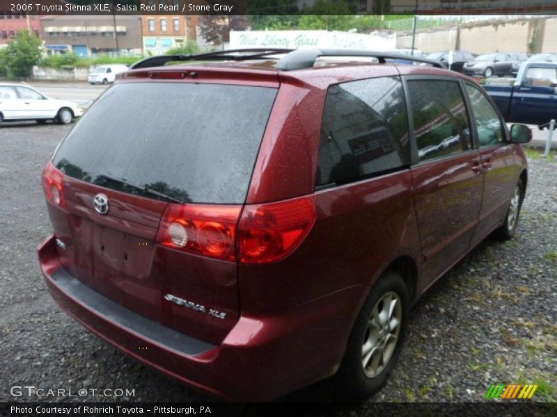 Salsa Red Pearl / Stone Gray 2006 Toyota Sienna XLE