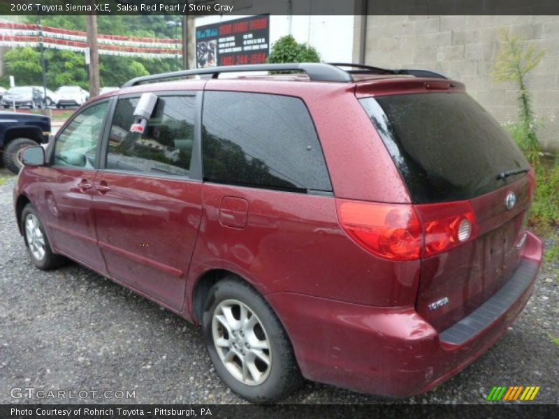 Salsa Red Pearl / Stone Gray 2006 Toyota Sienna XLE