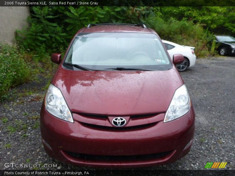 Salsa Red Pearl / Stone Gray 2006 Toyota Sienna XLE