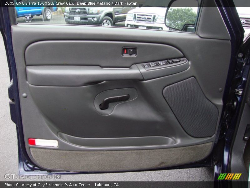Deep Blue Metallic / Dark Pewter 2005 GMC Sierra 1500 SLE Crew Cab