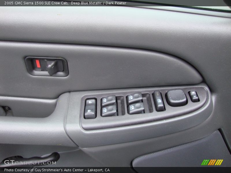 Deep Blue Metallic / Dark Pewter 2005 GMC Sierra 1500 SLE Crew Cab