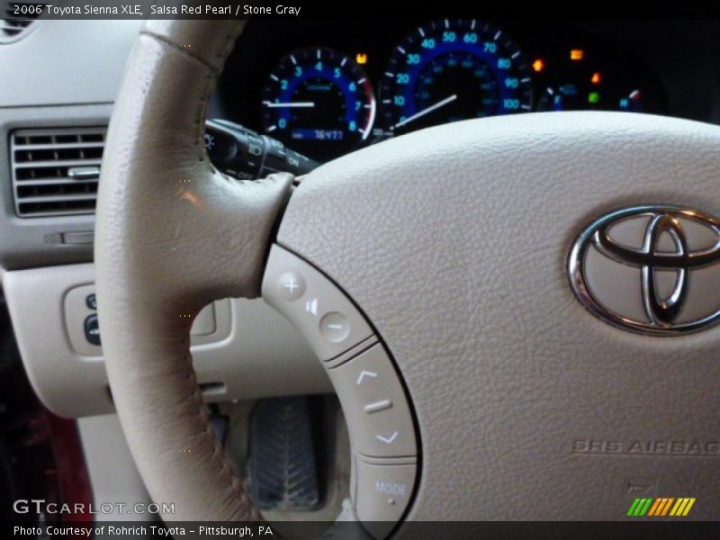 Salsa Red Pearl / Stone Gray 2006 Toyota Sienna XLE
