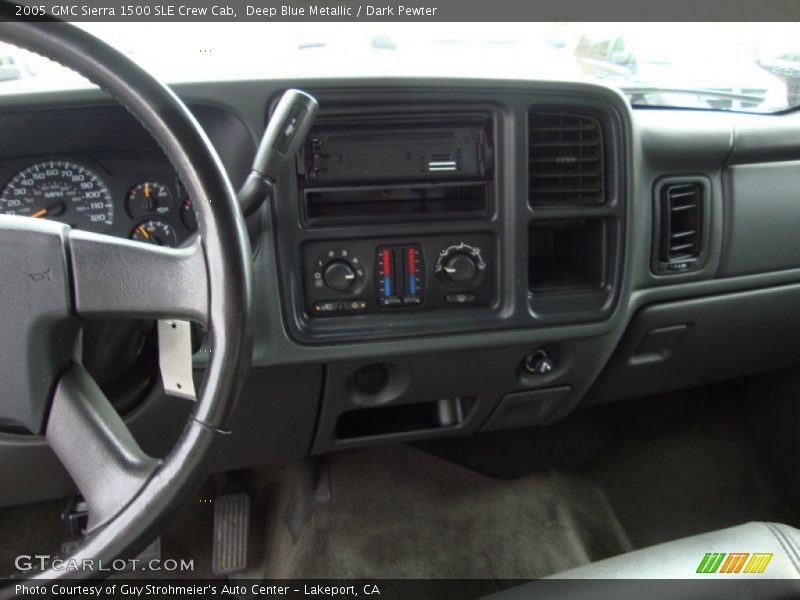 Deep Blue Metallic / Dark Pewter 2005 GMC Sierra 1500 SLE Crew Cab