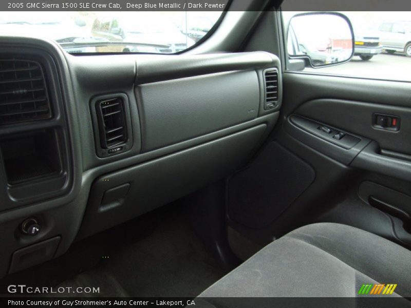 Deep Blue Metallic / Dark Pewter 2005 GMC Sierra 1500 SLE Crew Cab