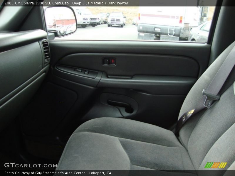 Deep Blue Metallic / Dark Pewter 2005 GMC Sierra 1500 SLE Crew Cab