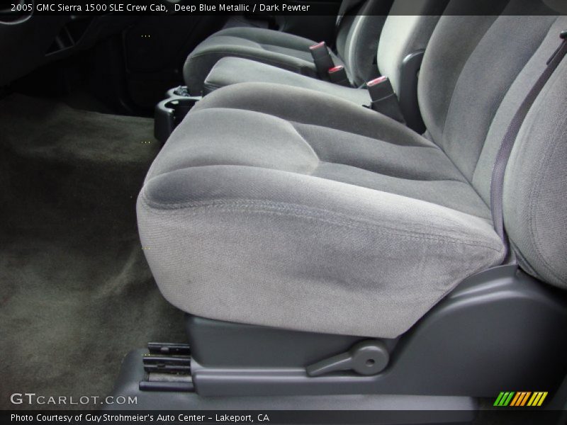 Deep Blue Metallic / Dark Pewter 2005 GMC Sierra 1500 SLE Crew Cab