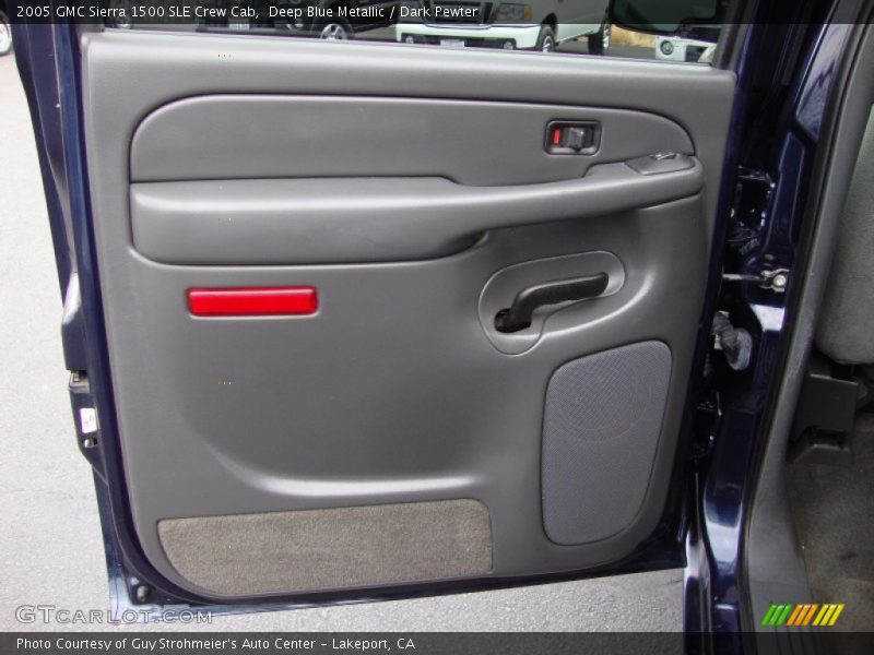 Deep Blue Metallic / Dark Pewter 2005 GMC Sierra 1500 SLE Crew Cab