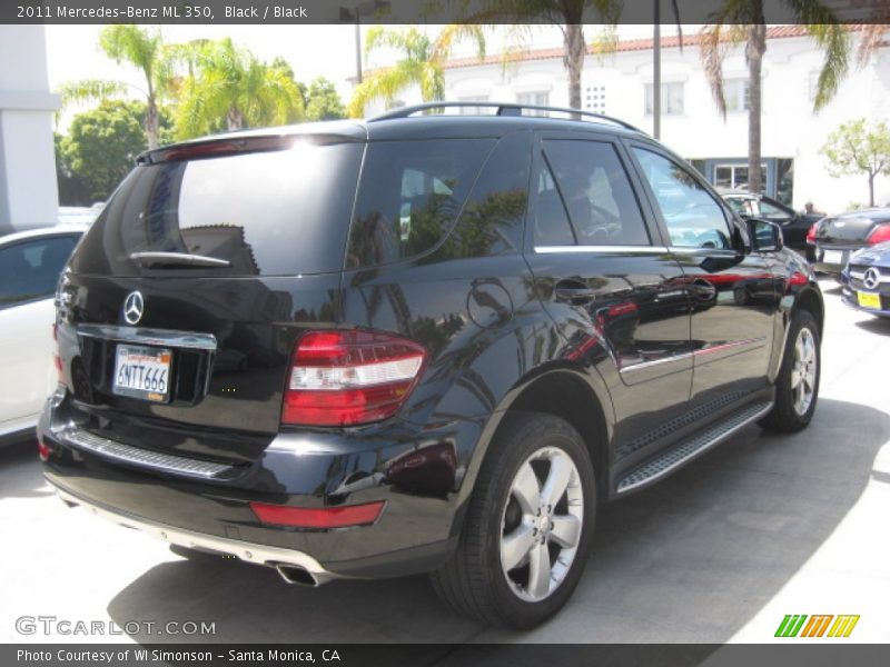Black / Black 2011 Mercedes-Benz ML 350