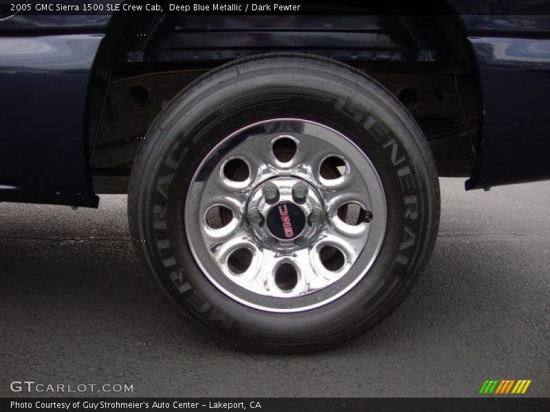 Deep Blue Metallic / Dark Pewter 2005 GMC Sierra 1500 SLE Crew Cab