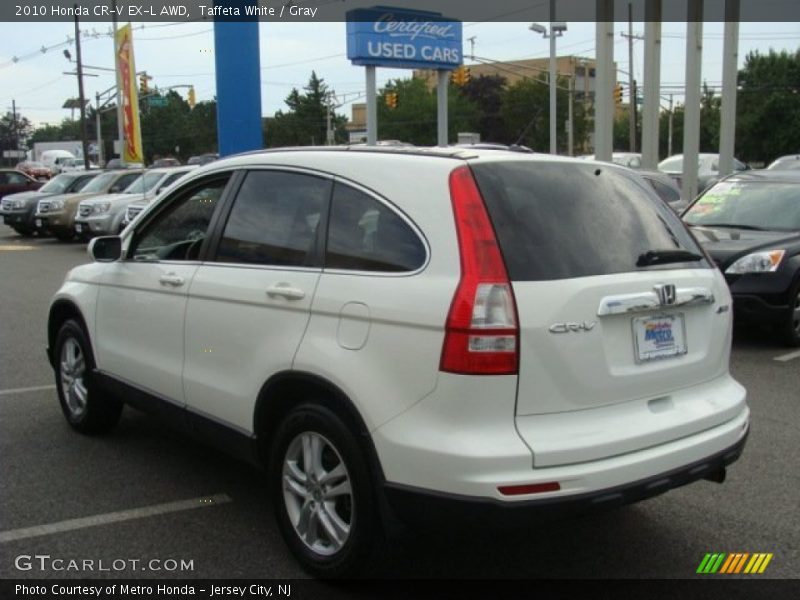 Taffeta White / Gray 2010 Honda CR-V EX-L AWD