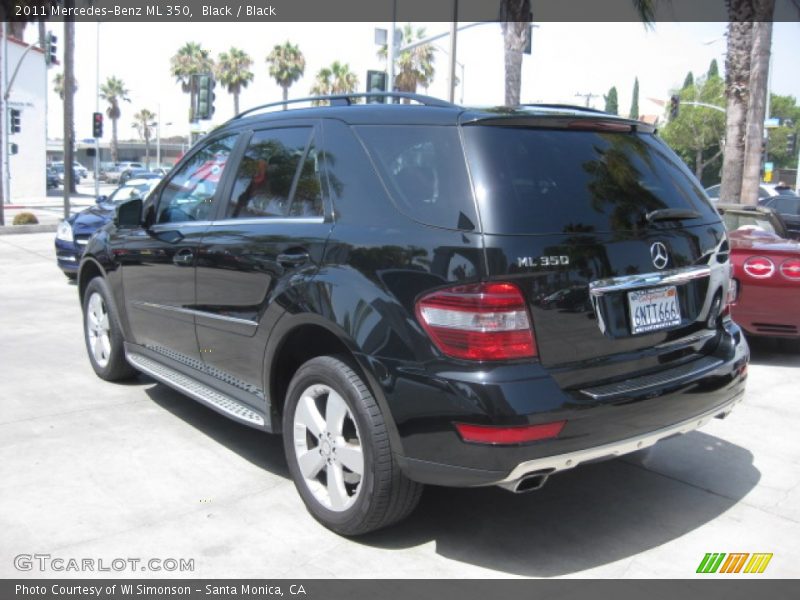 Black / Black 2011 Mercedes-Benz ML 350