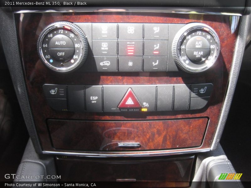 Black / Black 2011 Mercedes-Benz ML 350