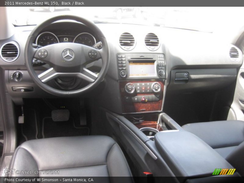Black / Black 2011 Mercedes-Benz ML 350