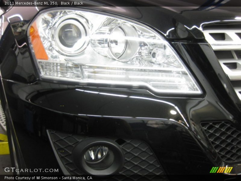 Black / Black 2011 Mercedes-Benz ML 350