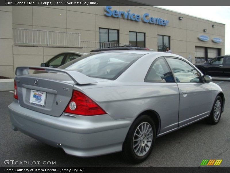 Satin Silver Metallic / Black 2005 Honda Civic EX Coupe