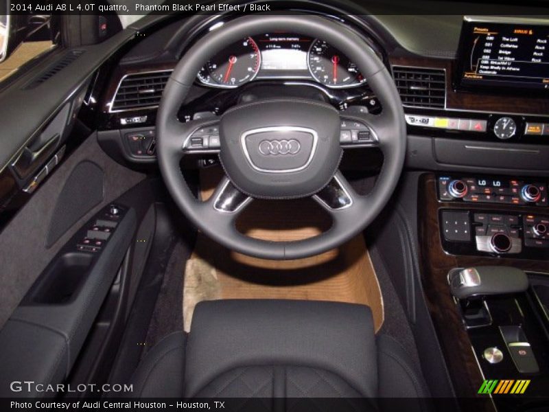 Phantom Black Pearl Effect / Black 2014 Audi A8 L 4.0T quattro