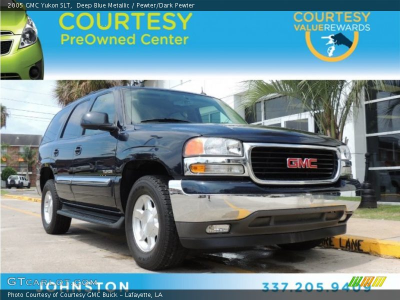 Deep Blue Metallic / Pewter/Dark Pewter 2005 GMC Yukon SLT