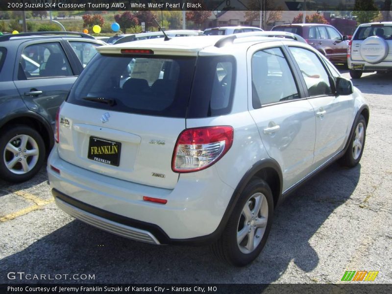 White Water Pearl / Black 2009 Suzuki SX4 Crossover Touring AWD