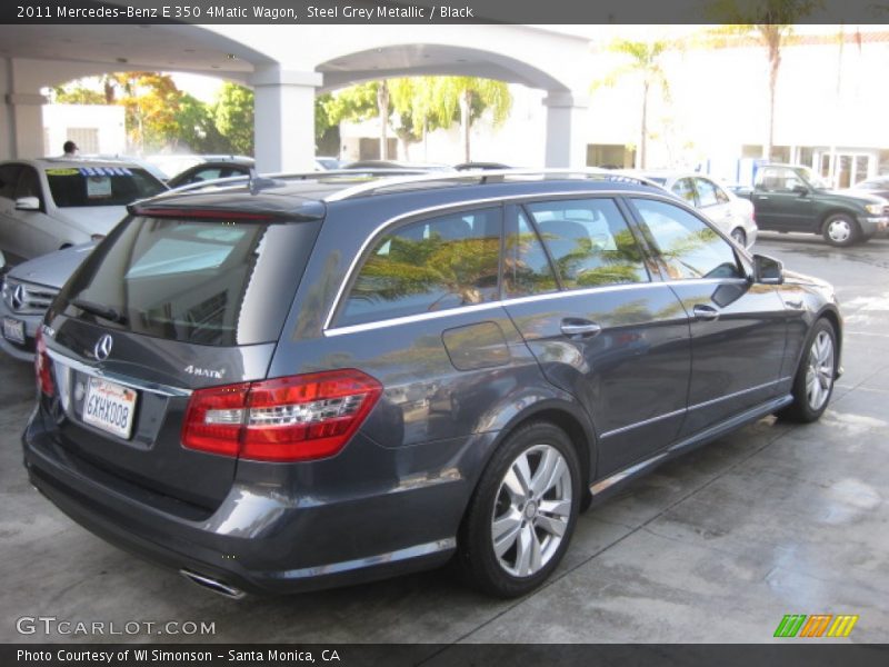 Steel Grey Metallic / Black 2011 Mercedes-Benz E 350 4Matic Wagon