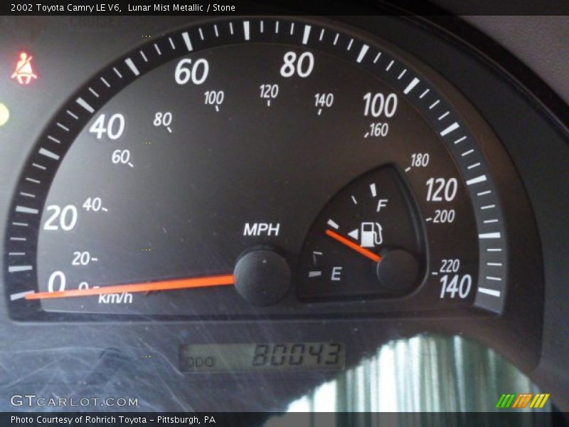 Lunar Mist Metallic / Stone 2002 Toyota Camry LE V6