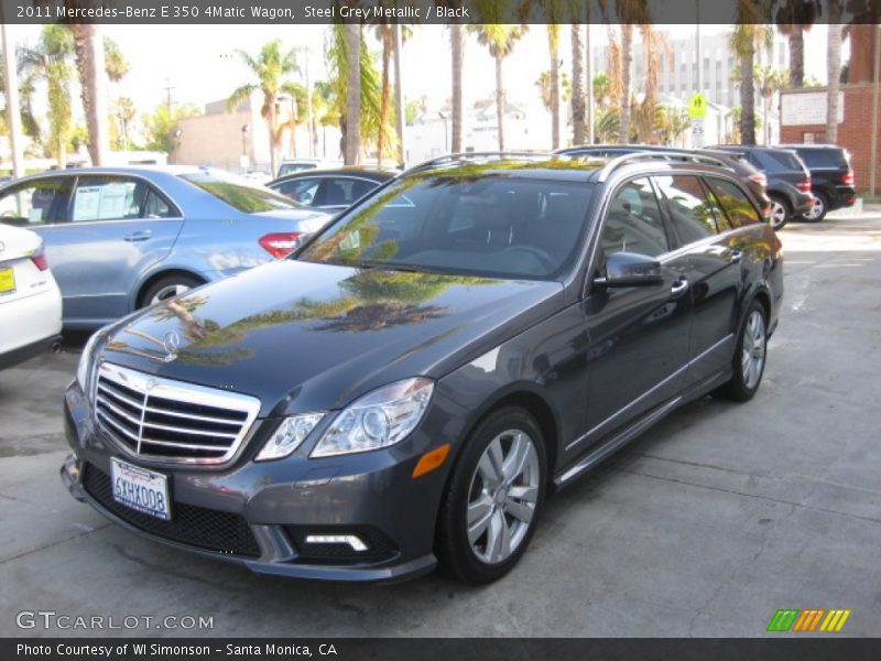 Steel Grey Metallic / Black 2011 Mercedes-Benz E 350 4Matic Wagon