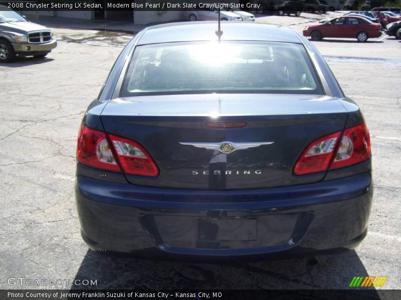 Modern Blue Pearl / Dark Slate Gray/Light Slate Gray 2008 Chrysler Sebring LX Sedan